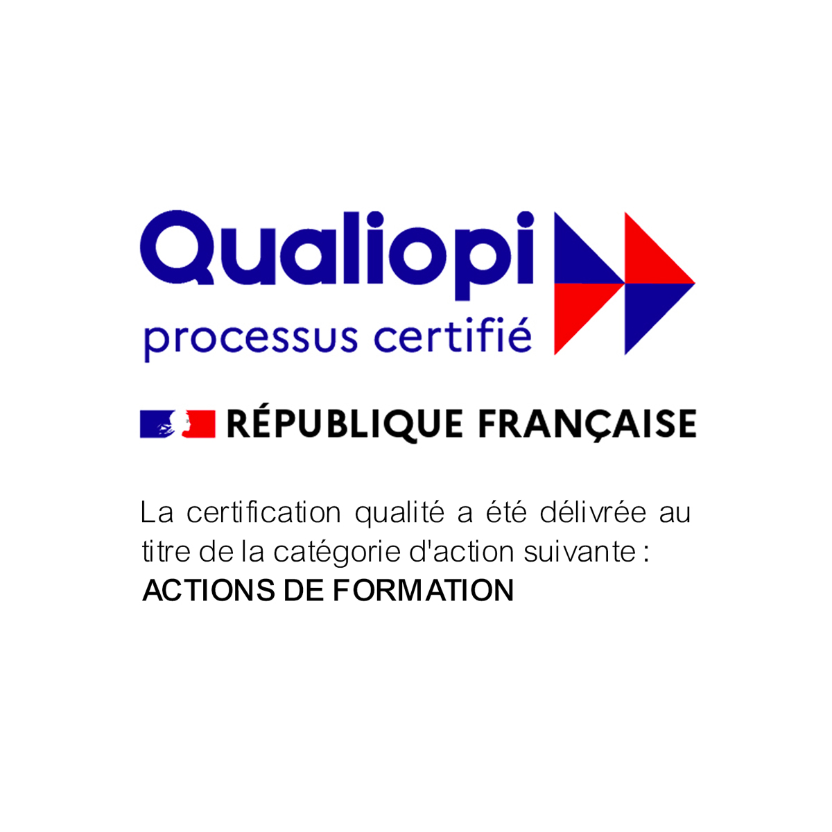 Visuel de la certification Qualiopi obtenue par l'Agence Iltze pour le community management